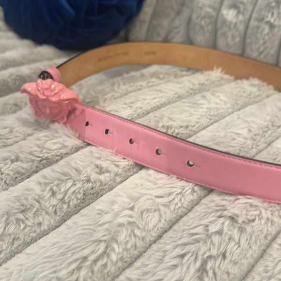 Versace Pink Medusa Belt for Women - Picture 3 of 17